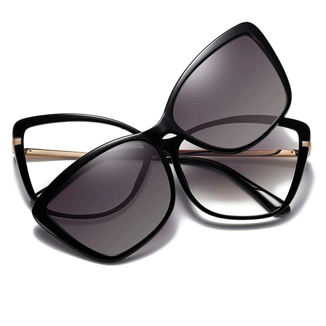 Clip On Lentes de moda para mujer